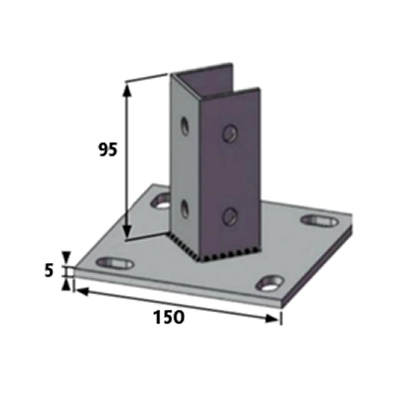 4-Hole Single Foot Base-1