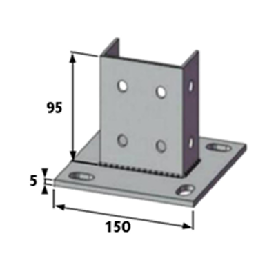 4-Hole Double Foot Base-2