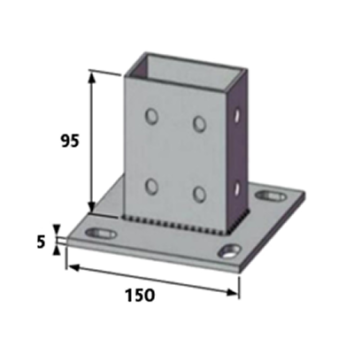 4-Hole Double Foot Base-3