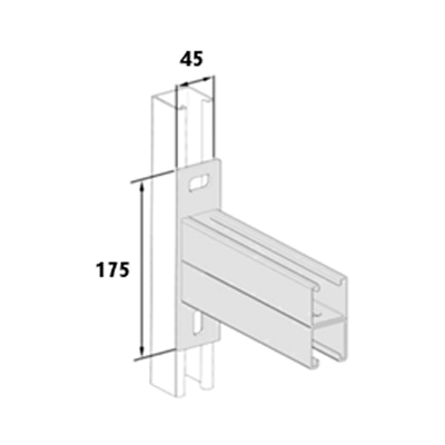 82 X 41 Cantilever Arm Bracket
