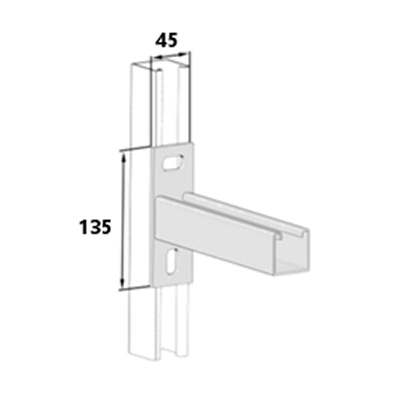 41 X 41 Cantilever Arm Bracket