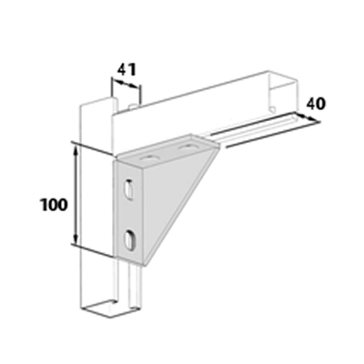 4-Hole Closed Angle Fitting