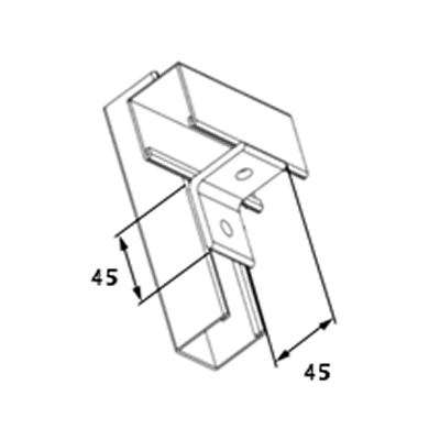 2-Hole Angle Fitting